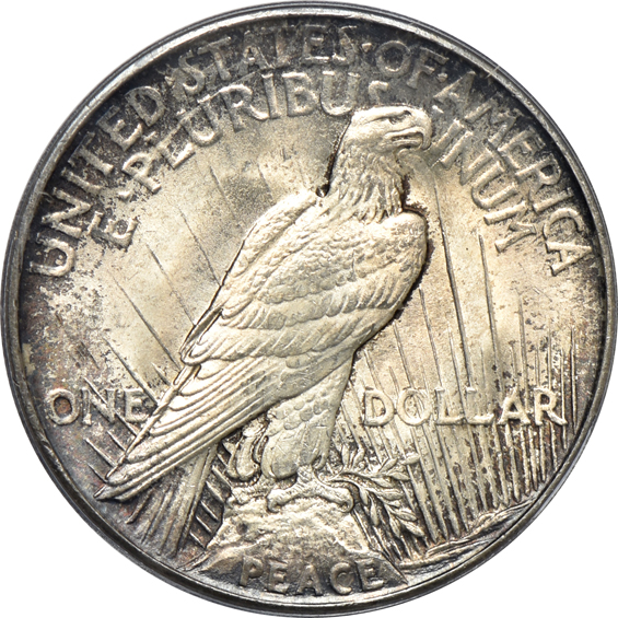 1921 Peace, High Relief PCGS MS-64