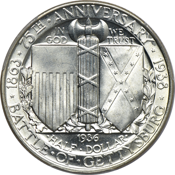 1936 Gettysburg PCGS MS-66+