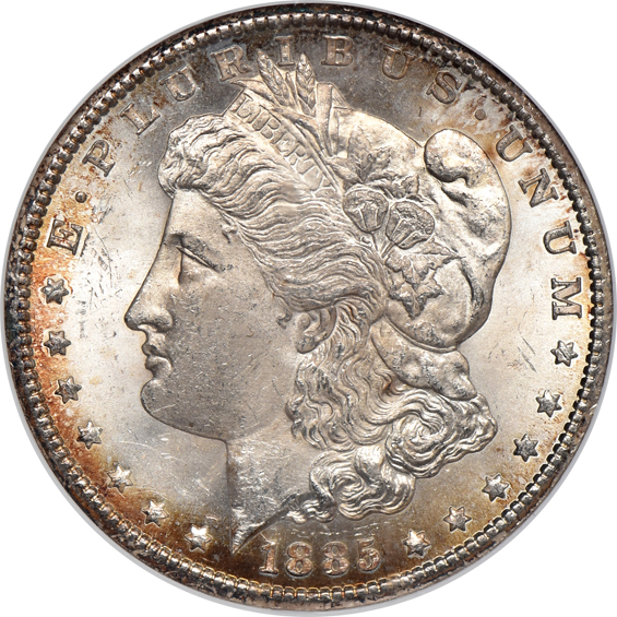 1878-CC NGC, 1881-CC PCGS, and an 1885-CC NGC, all MS-63