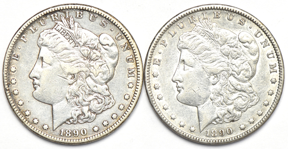 Five 1890-CC, plus an 1893-CC