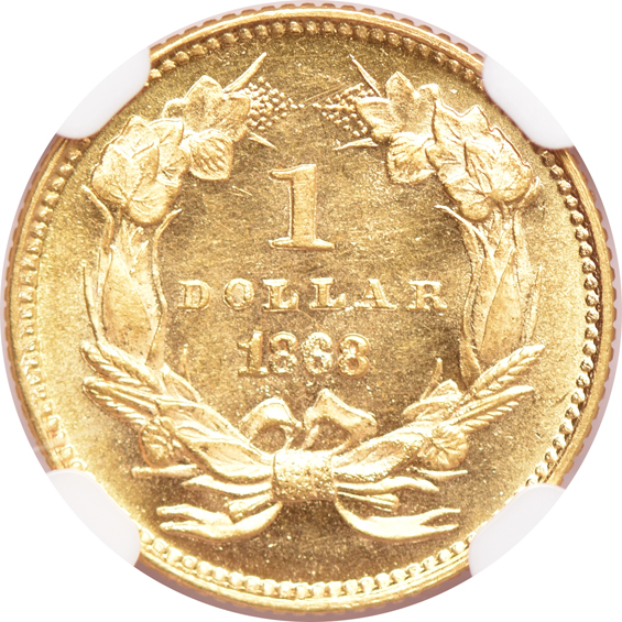 1868 NGC MS-64 CAC