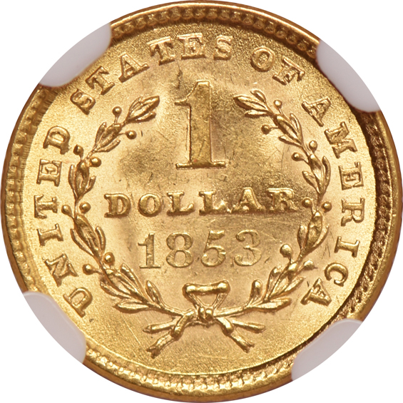 1853 and 1883, both NGC MS-63 CAC