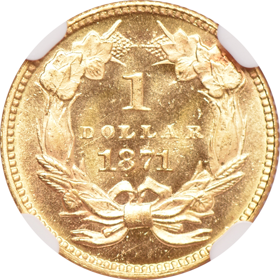 1871 NGC MS-66 Star CAC