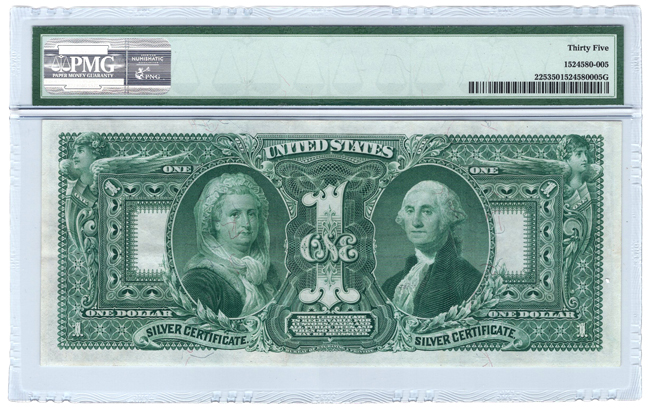 1896 $1 Educational Fr# 225 - PMG VF-35