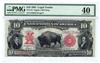 1901 $10 Bison Fr# 118 - PMG XF-40/trimmed