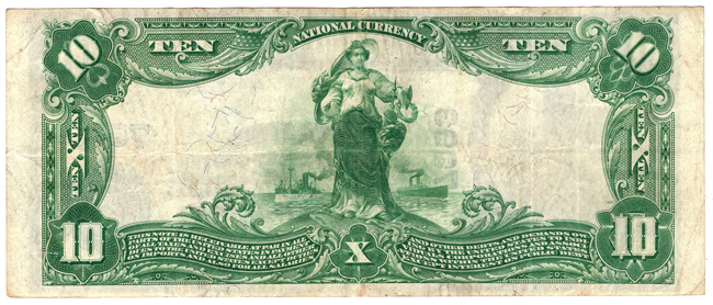 1902 $10 Blue Seal - Alexandria, VA Charter #27265 - VF