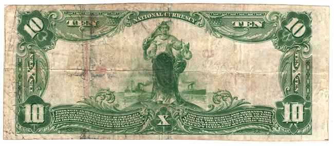 1902 $10 Blue Seal - Bentonville, AR Charter #8135 - VF