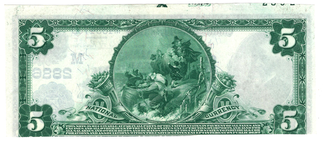 1902 $5 Blue Seal - Des Moines, IA Charter #2886 - VF