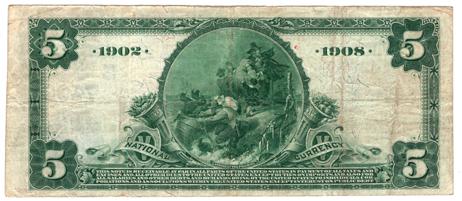 1902 $5 Blue Seal Date Back - Del Rio, TX Charter #7433 - VF