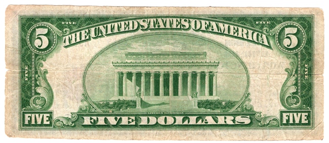 1929 $5 Type 2 - Worthington, MN Charter #8989 - VF