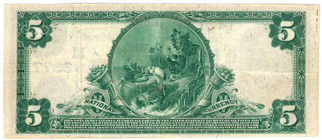 1902 $5 Blue Seal - Cabool, MO Charter #8877 - VF