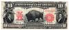1901 $10 Bison Fr# 121 - VF