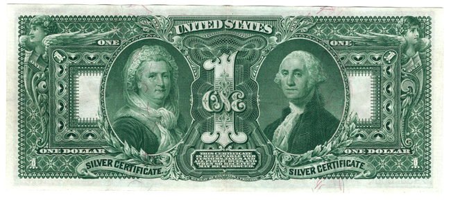 1896 $1 Educational Fr# 224 - XF