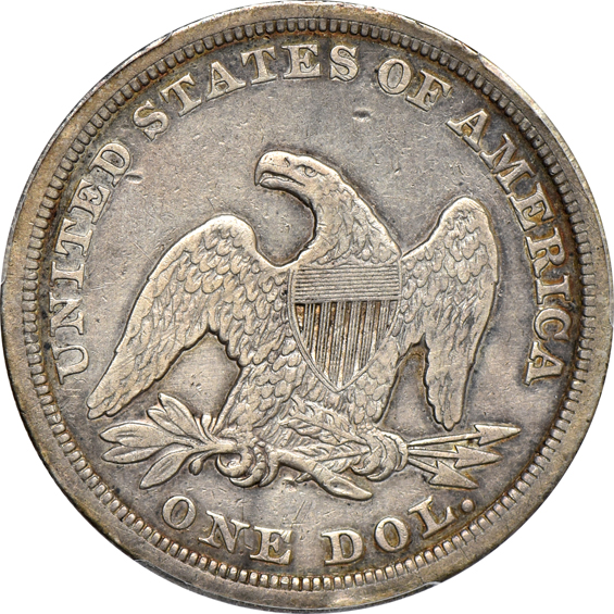1847 VF-30, and an 1871 VF-35, both PCGS
