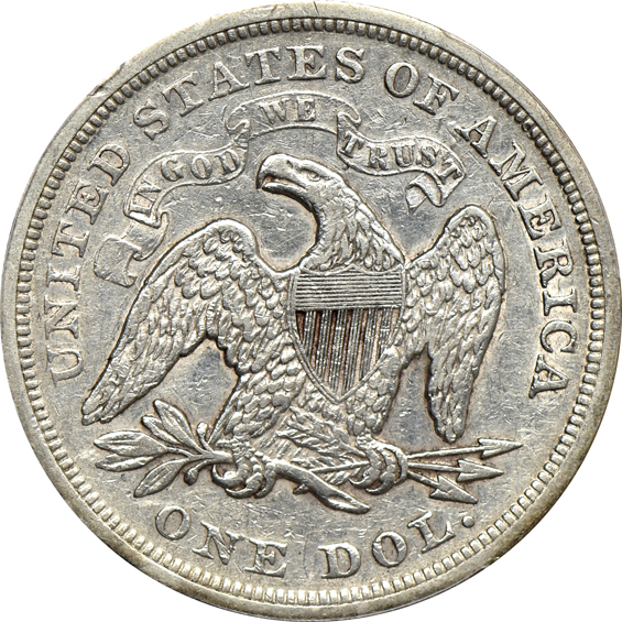 1847 VF-30, and an 1871 VF-35, both PCGS