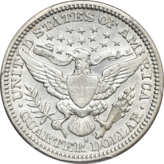 1901-S PCGS XF details/repaired