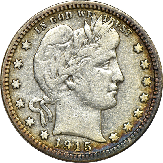 Nearly complete collection of Barber quarters (no 1901-S) in a Dansco 7130 album