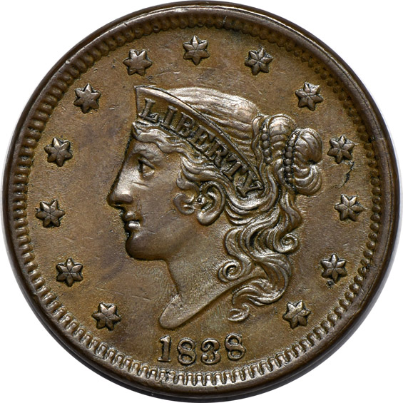 Fifty-one different large cents, plus two extra