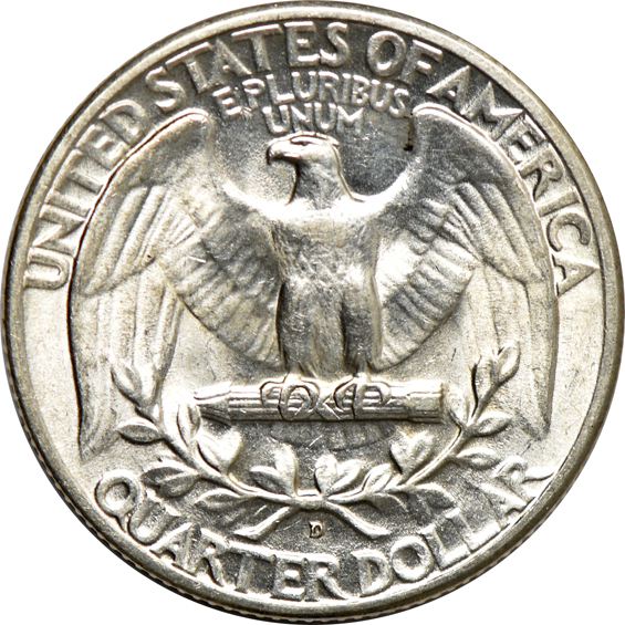 Partial collection of Washington quarters in a Dansco 8140 album