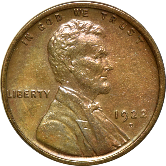 Partial collection of Lincoln cents in a Dansco album