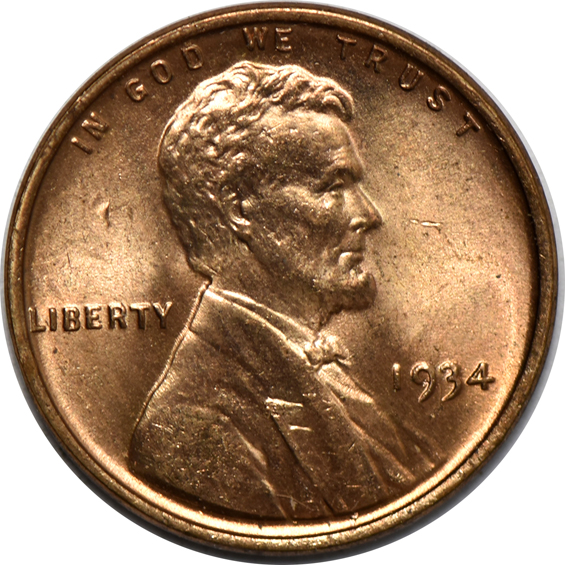 Partial collection of Lincoln cents in a Dansco album