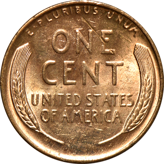 Partial collection of Lincoln cents in a Dansco album