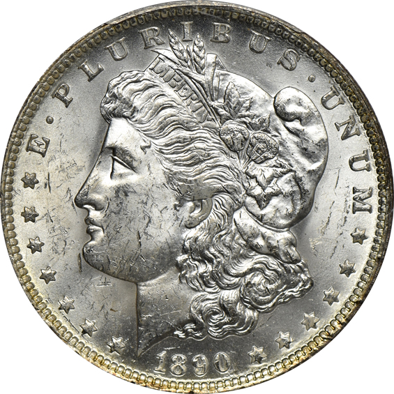 Five 1890-O, all PCGS MS-63