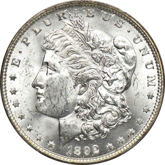Ten 1892-O, PCGS MS-62