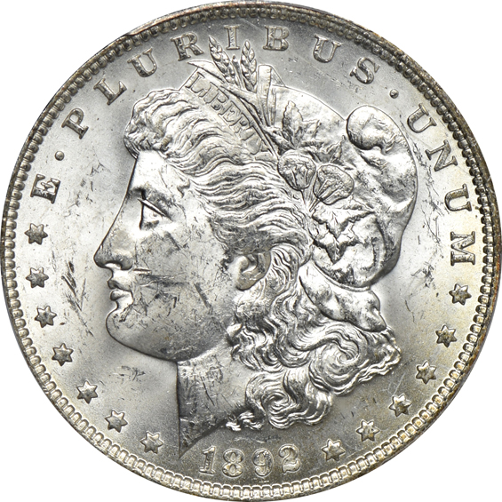 Ten 1892-O, PCGS MS-62