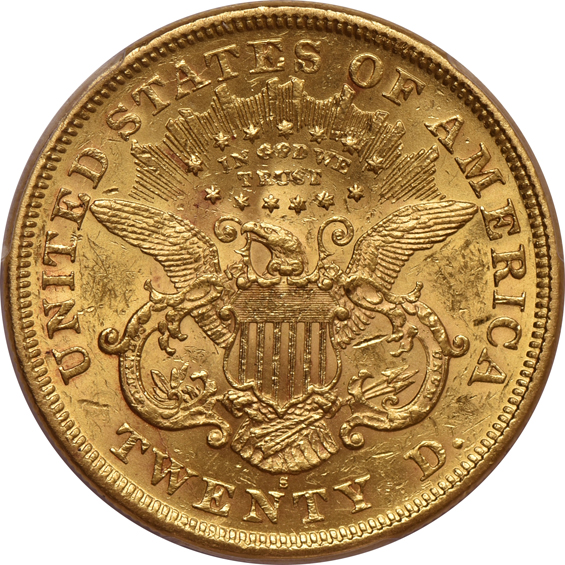 1875-S PCGS AU-58