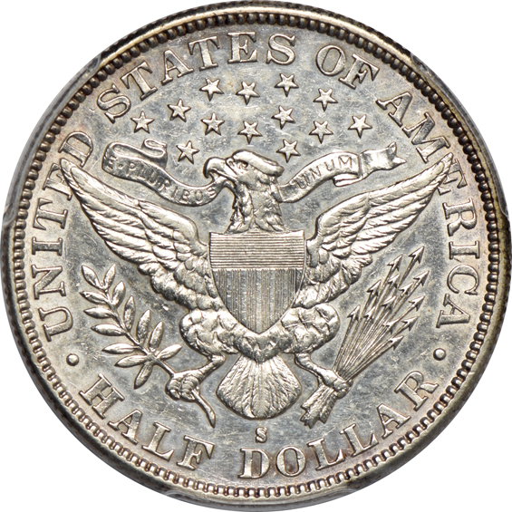1892-S and 1901-S, both PCGS AU details/cleaned