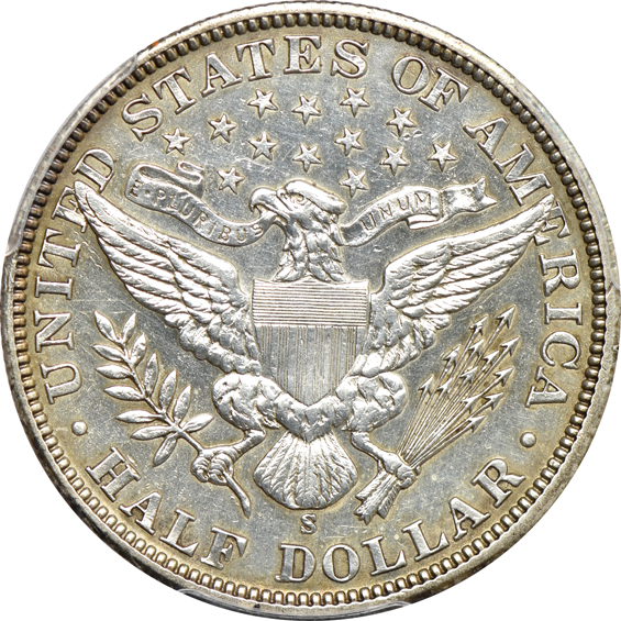 1892-S and 1901-S, both PCGS AU details/cleaned
