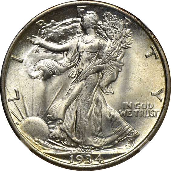 Three 1934, all NGC MS-64