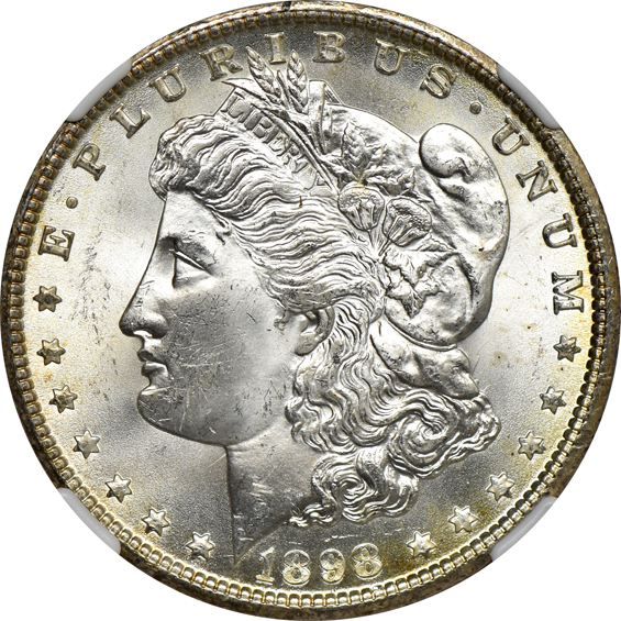 Three 1898-O, plus a 1900-O, all NGC MS-65