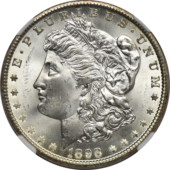 Three 1898-O, plus a 1900-O, all NGC MS-65