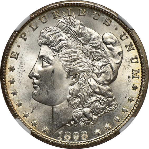 Three 1898-O, plus a 1900-O, all NGC MS-65