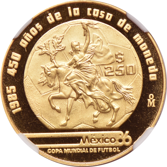 Multiple - Six modern gold coins certified by NGC