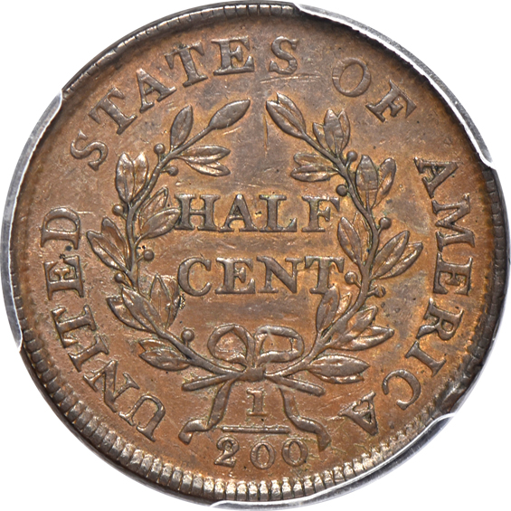 1805 Large 5 - Stems AU-55, and an 1833 MS-62BN, both PCGS
