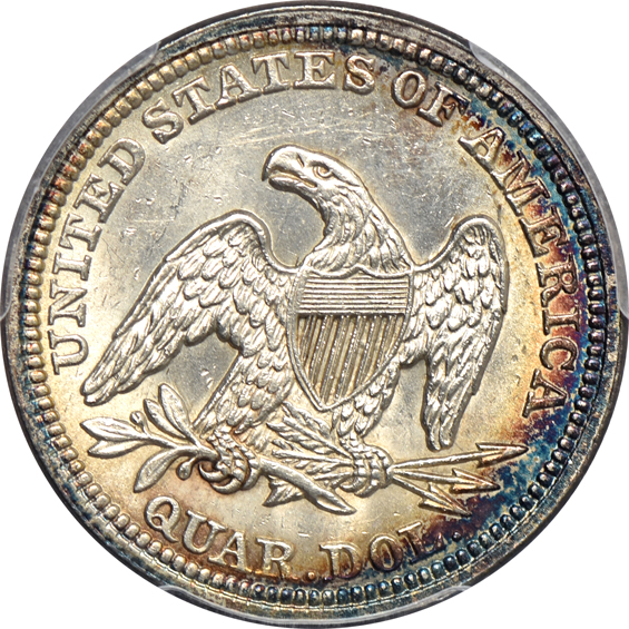 1857 PCGS MS-62 CAC