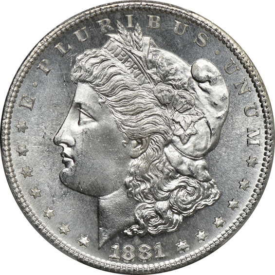 Two 1881-S PCGS MS-66
