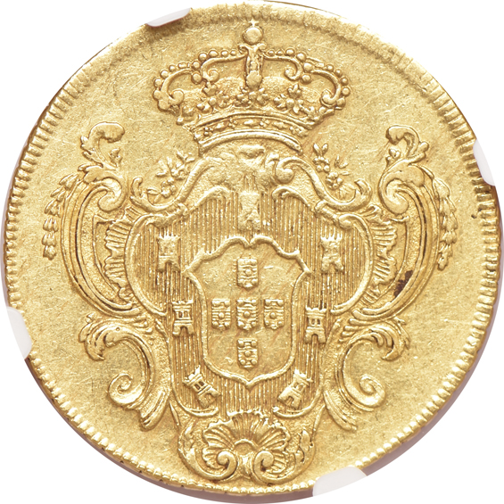 Brazil - 1779-R 6400 reis - NGC AU-53