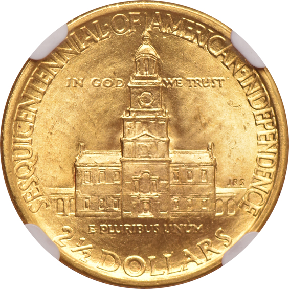 1926 $2.50 Sesquicentennial NGC MS-65