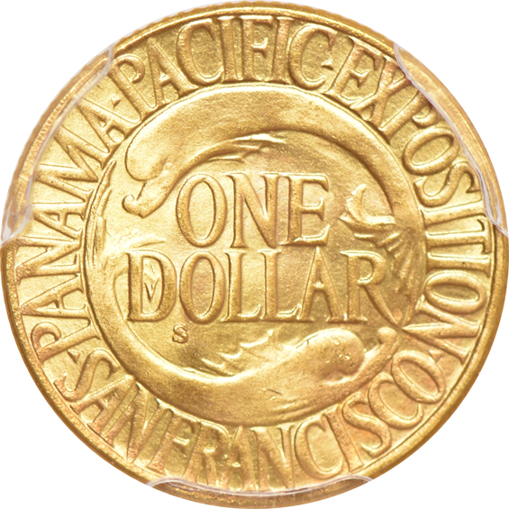 1915-S $1 Panama-Pacific PCGS MS-66