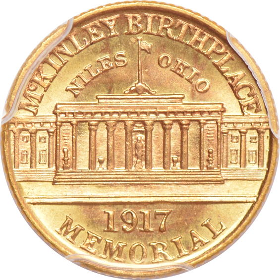 1917 $1 McKinley PCGS MS-66