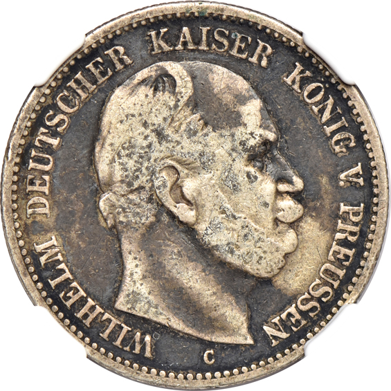 Germany - Ten silver German coins certified by NGC, as described