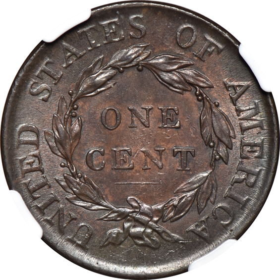 1818 NGC MS-62 BN