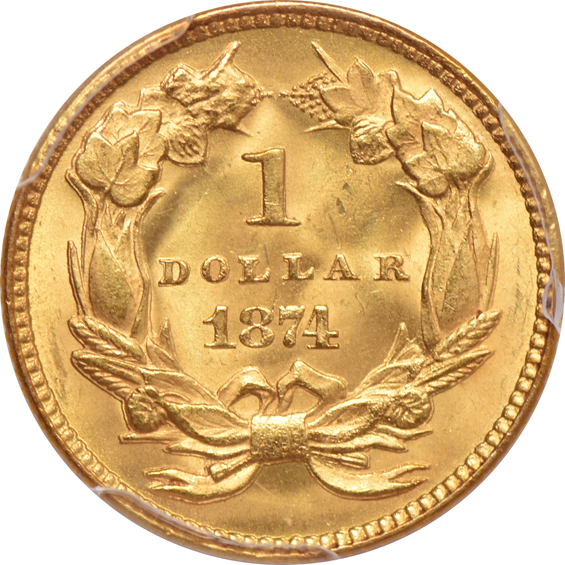 1874 PCGS MS-65