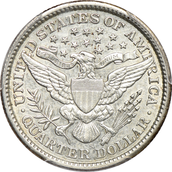 1892-S, 1899-S, and 1913, all PCGS AU details/cleaned