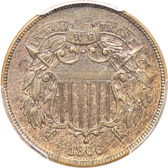 Five U.S. coins certified by PCGS