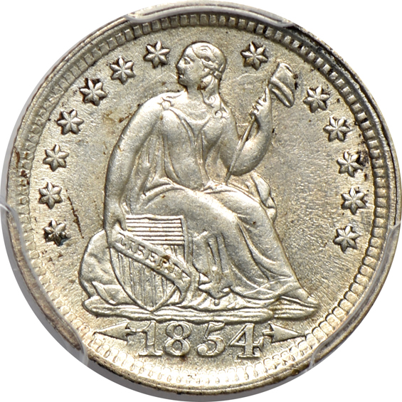 Five U.S. coins certified by PCGS